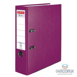 Herlitz Segregator dźwigniowy Q. file Standard 50011872 A4 80mm jagodowy Herlitz (300004844)