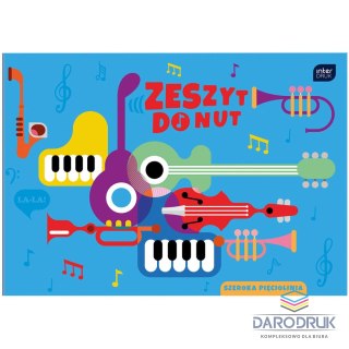 Interdruk Zeszyt do nut B5 16k. 70g linia Interdruk (ZENB5)
