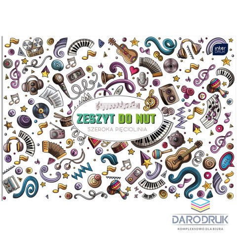 Interdruk Zeszyt do nut B5 16k. 70g linia Interdruk (ZENB5)