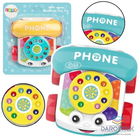 Lean Telefon zabawkowy na kółkach niebieski Lean (22858)