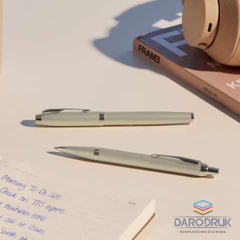 Parker Ekskluzywny długopis im f MONOCHROME CHAMPAGNE wkład niebieski Mmm Parker (2172956)