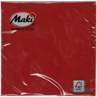 Pol-mak Serwetki bordowy bibuła [mm:] 330x330 Pol-mak (09)