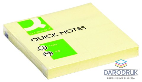 Q-Connect Notes samoprzylepny (karteczki) żółty 100k [mm:] 76x76 Q-Connect (KF10502)