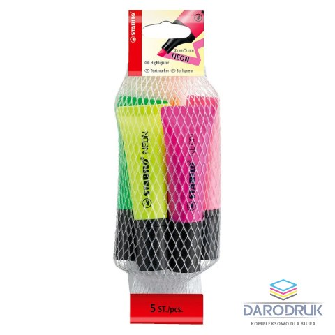 Stabilo Zakreślacz BOSS neon wkład mix 2,0-5,0mm Stabilo (72/5-2)