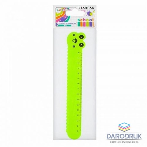 Starpak Linijka plastikowa 15cm Starpak (354739)