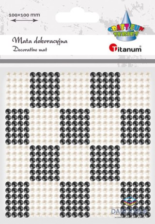 Titanum Kryształki Craft-Fun Series mata biało-czarny Titanum (24MH03137)