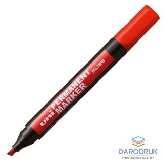 Uni Marker permanentny wkład czerwony 1,0-3,0mm okrągła końcówka Uni (NO-320F)