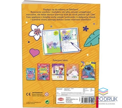 Ameet Książeczka edukacyjna Stitch. Rysujemy Szlaczki Ameet (KSS 9115)