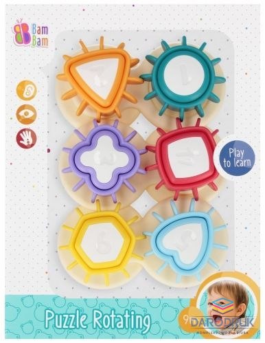 Bam Bam Zabawka edukacyjna puzzle rotujące Bam Bam (569011)