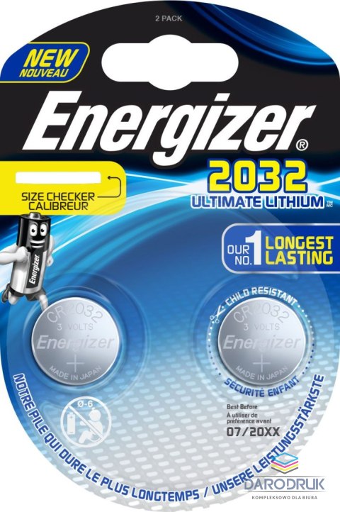 Energizer Baterie specjalistyczna Ultimate Lithum CR2032/2 CR2032 Energizer (EN-423006)