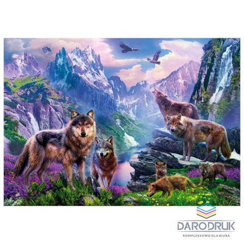 Flamingo Line Zestaw kreatywny Diamentowa mozaika 30x40cm Wilki 1 Flamingo Line (TBS04848-04)