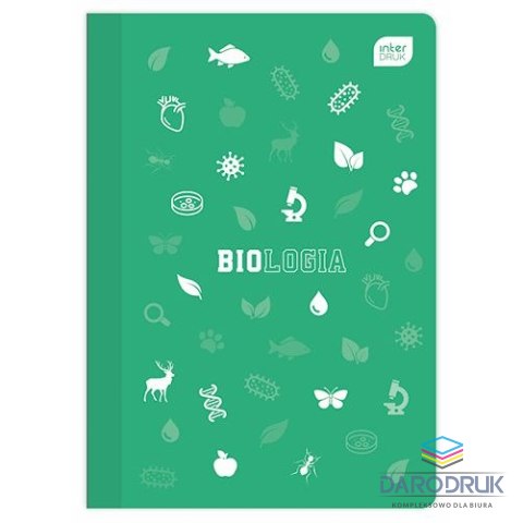 Interdruk Zeszyt tematyczny A5 Biologia 60k. 70g krata Interdruk