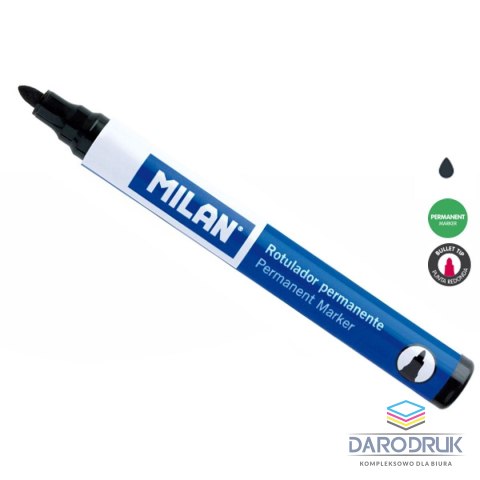 Milan Marker permanentny wkład czarny 0,4mm okrągła końcówka Milan (16429122)