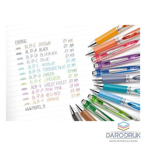 Pentel Pióro kulkowe BL77 wkład czarne Pentel