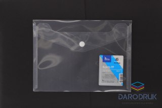 Tetis Teczka plastikowa na zatrzask koperta pp na zatrzask 5903242103704 A5 przezroczysty Tetis (BT610-T)