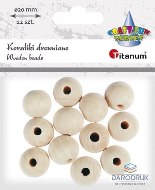 Titanum Ozdoba drewniana Craft-Fun Series koraliki Titanum (390601)