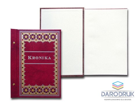 Warta Kronika NADRUK WIELOBARWNY bordowy 100k. [mm:] 250x345 Warta (1829-319-061)