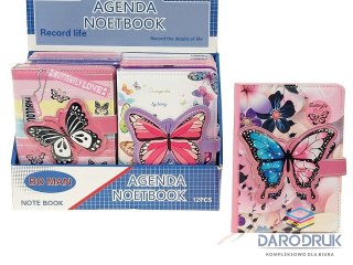 Adar Notes (notatnik) A5 z motylkiem krata [mm:] 180x130 Adar (620308)