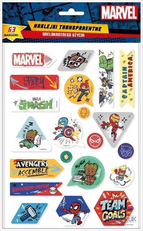 Beniamin Naklejka na zeszyt Avengers Beniamin (0972)