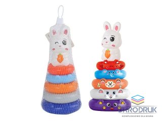 Bigtoys Układanka PIRAMIDKA 6EL. KRÓLIK Bigtoys (BKLO1375)
