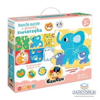 Czuczu Puzzle z dziurką Zwierzęta 34 el. Czuczu (491545)
