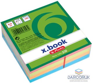 Herlitz Kostka papierowa klejona Herlitz mix 80x80x30 (9561564)