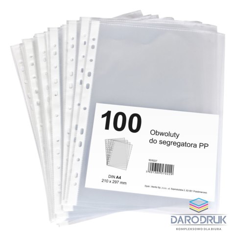Herlitz Koszulki na dokumenty Teca 9570227 groszkowe A4 kolor: przezroczysty typu U 45 mic. Herlitz (300022641)