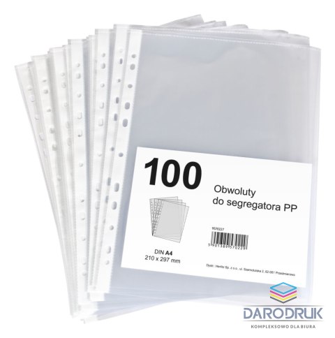 Herlitz Koszulki na dokumenty Teca 9570227 groszkowe A4 kolor: przezroczysty typu U 45 mic. Herlitz (300022641)