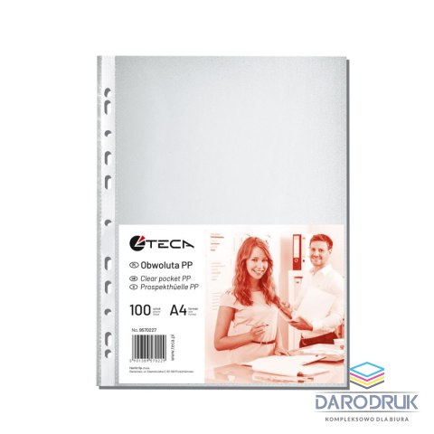 Herlitz Koszulki na dokumenty Teca 9570227 groszkowe A4 kolor: przezroczysty typu U 45 mic. Herlitz (300022641)