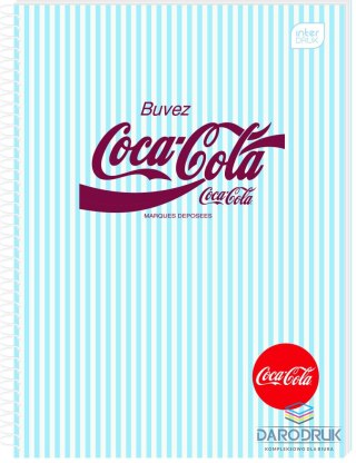 Interdruk Kołozeszyt (kołonotatnik) A5 COCA COLA SOFT TOUCH 100k. 70g krata Interdruk