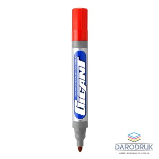 Kamet Marker suchościeralny GIGANT wkład czerwony 1,5-2,5mm okrągła końcówka Kamet (K-1102)