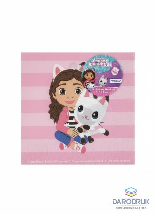 Partydeco Serwetki Koci Domek Gabi mix papier [mm:] 330x330 Partydeco (SP33-111)