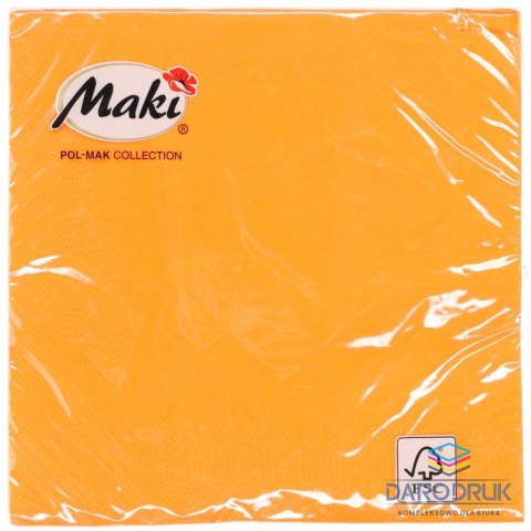 Pol-mak Serwetki pomarańczowy papier [mm:] 330x330 Pol-mak (Color)