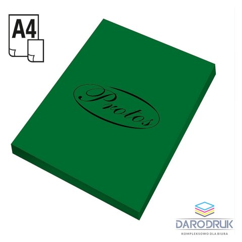 Protos Papier kolorowy A4 zielony 170g Protos