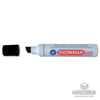Snowman Marker permanentny Jumbo czarny wkład czarny 2-1.1mm ścięta końcówka Snowman