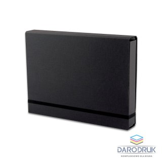 Tadeo Teczka kartonowa na gumkę A4 czarny Tadeo (TT6106)