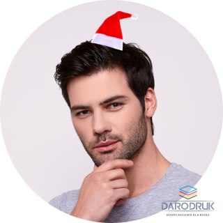 Arpex Czapka party mini czapeczki mikołaja 2 szt czerwone tekstylny Arpex (sm8007)