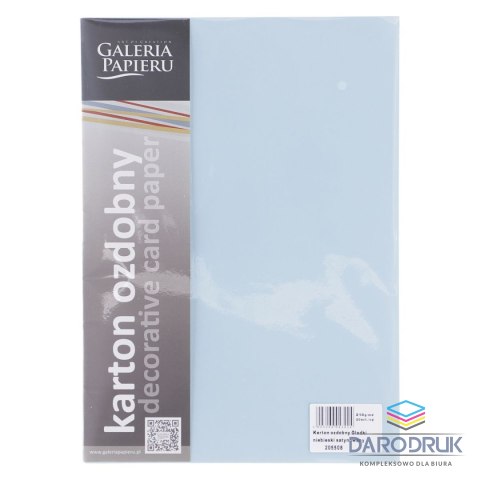 Galeria Papieru Papier ozdobny (wizytówkowy) A4 gładki niebieski 210g Galeria Papieru (205508)