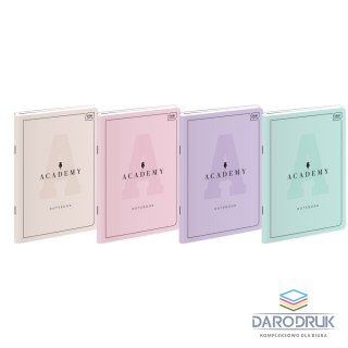 Interdruk Zeszyt A5 ACADEMY Pastel 60k. 90g krata Interdruk (5902277299208)