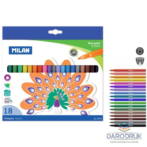 Milan Flamaster 18 kol. Milan (06F18)
