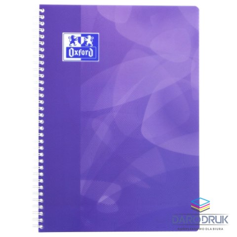 Oxford Kołozeszyt (kołonotatnik) A4 Lagoon 80k. 90g krata/tagi Oxford (400080673)