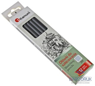 Titanum Ołówek w kartonowym pudełku 2H Titanum