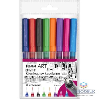 Toma Cienkopis wkład mix 0,5mm 8kol. Toma (to-347)