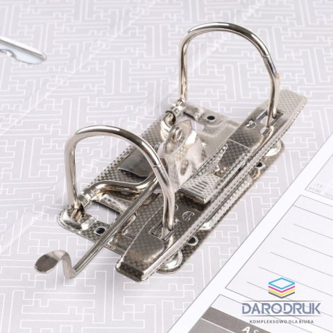 Basic Segregator dźwigniowy z szyną A4 75mm czerwony Basic (21024221-04)
