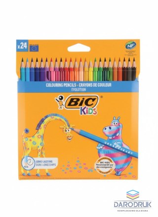 Bic Kredki ołówkowe Evolution 24 kol 24 kol. Bic (9375152)