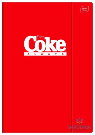 Interdruk Teczka kartonowa na gumkę COCA COLA HYBRID A4 mix Interdruk