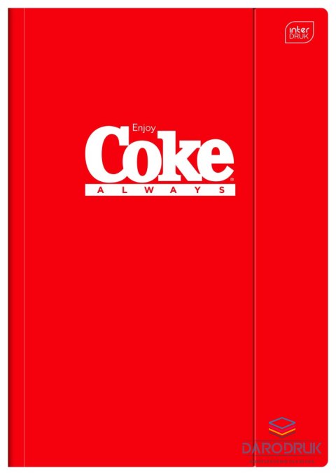 Interdruk Teczka kartonowa na gumkę COCA COLA HYBRID A4 mix Interdruk