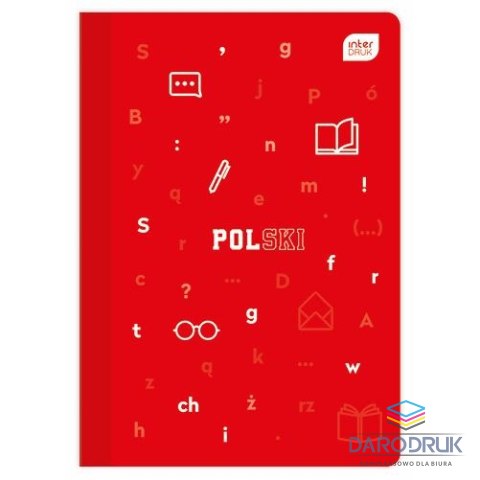 Interdruk Zeszyt tematyczny A5 Język polski 60k. 70g linia Interdruk