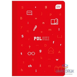 Interdruk Zeszyt tematyczny A5 Język polski 60k. 70g linia Interdruk