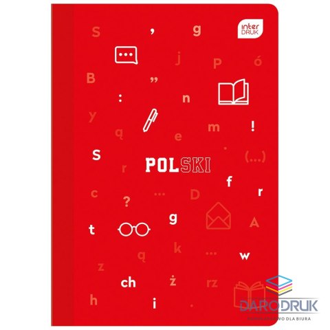 Interdruk Zeszyt tematyczny A5 Język polski 60k. 70g linia Interdruk